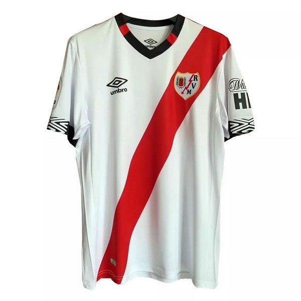 Camiseta Rayo Vallecano Primera Equipación 2020-2021 Blanco Rojo